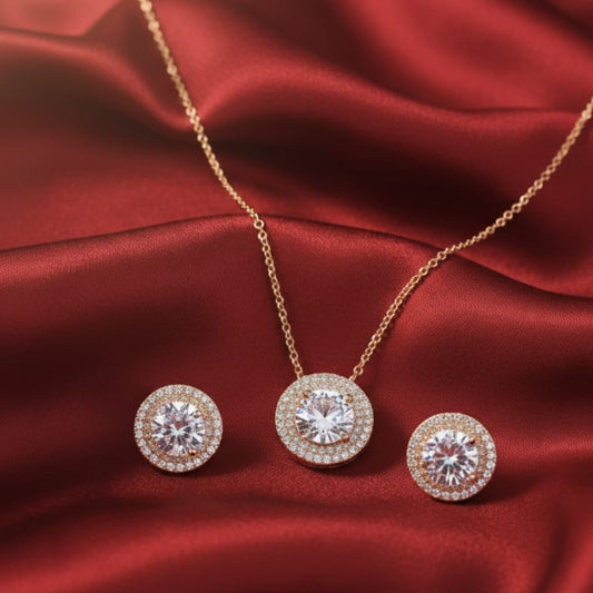 Zircon Fine Quality Pendant Set
