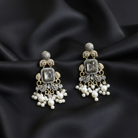 Premium Quality 2 tone Casting Earring