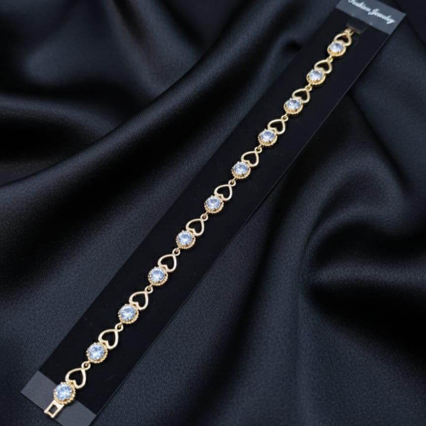 Round and hart Carat Bracelet