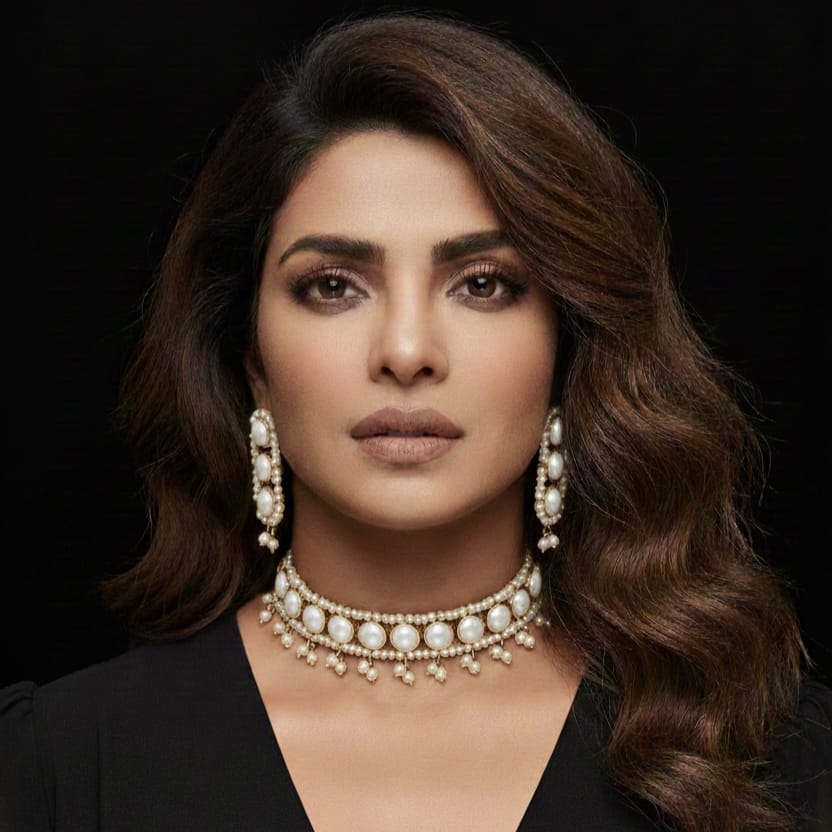 Regal Ruby-Toned & Pearl Choker Set